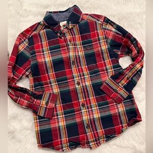 NWOT Boys Plaid Button Down Shirt